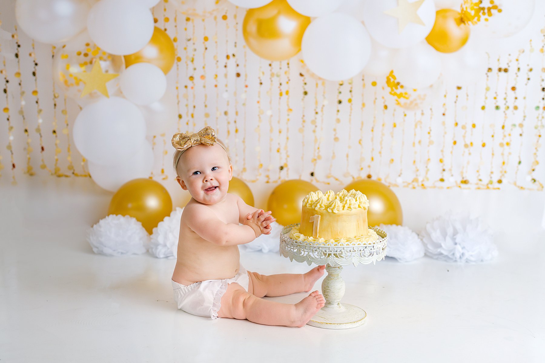 First Birthday Baby Photography Near Me - Elles Photography Studio